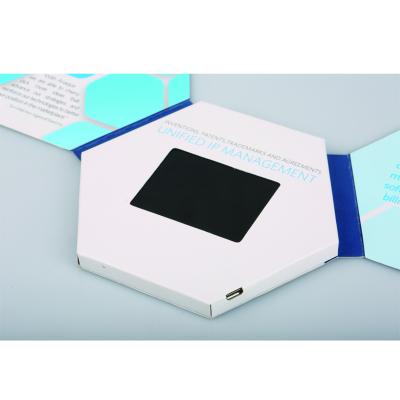 China Europe lcd vcr module for greeting card paper cut lcd small greeting card for sale