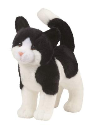 China Standing Pose Black Cat Plush Toys for sale
