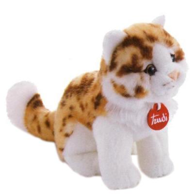 China Sitting Pose Brown Cat Plush Toys for sale