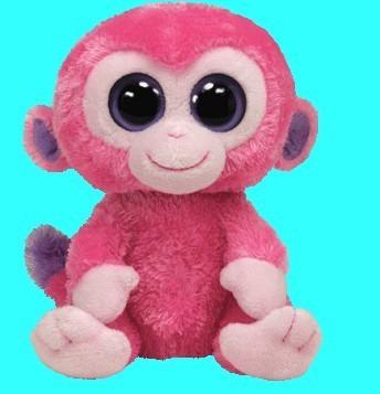 China Big Eye Pink Monkey Soft Toy Plush Toy for sale