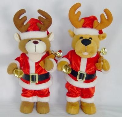 China Talking and walking Reindeer Soft Toy Plush Toy for sale