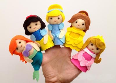 China Disney Princess Collection Felt Finger Puppet Plush Toys for sale