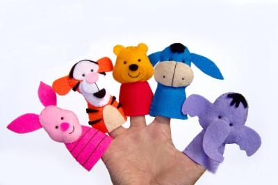 China Disney Family Collection Felt Finger Puppets Plush Toys for sale