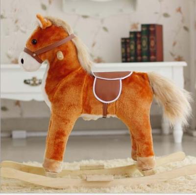 China New Children Rocking Horse With Sound And Moving Mouth and Tail And Led Light Big Size for sale