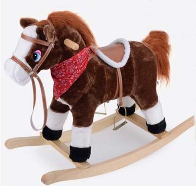 China Fashion Rocking Horse With Sound And Moving Mouth and Tail And Led Light Big Size for sale