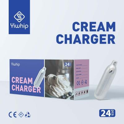 China Yiwhip Best Selling 8G N2O Cream Charger For Dessert Tool coffee cream chargers 1 pallet for sale