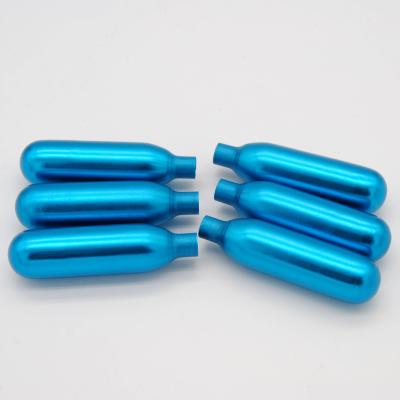 China ISO9001 Disposable 50 Pack Whip Cream Chargers N2O Blue Zinc Coated for sale