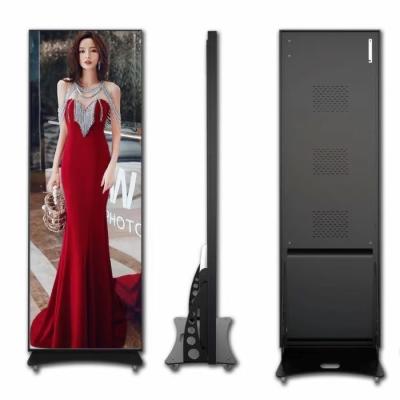 China P1.86/P2.5/P3 Smart LED Poster Display Floor Standing with Front Service Maintenance for sale