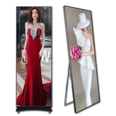 China 1.86MM Pixel Pitch 640x1920MM Floor Standing Poster Display with 14 Bit Gray Scale for sale