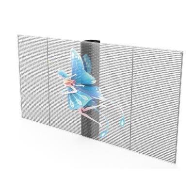 China P3.9 Transparent LED Panel , Indoor Transparent Glass LED Screen Wall for sale