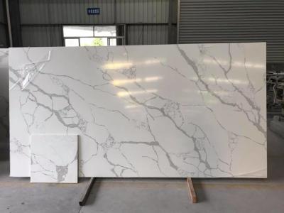 China Quartz Solid Surface Stone White Kitchen Countertops for sale