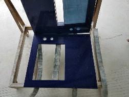 China Dark Blue Solid Stone Countertops 2.5 G / Cm3 Bulk Density 3250 X 1650mm Max Size for sale