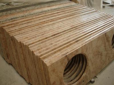 China Beige Travertine Marble Stone Countertops 2.63g / Cm3 Bulk Density for sale