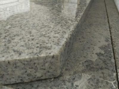 China Light Grey Stone Stair Treads And Risers , 7.5 Hardness Granite Stone Stairs for sale