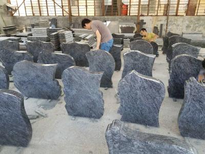 China Memorial Granite Stone Tombstone Classic / Modern Design Dark Gray Color for sale