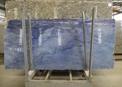 China Blue Macuba Quartzite Granite Floor Slabs Brazil Azul Macuba Type for sale