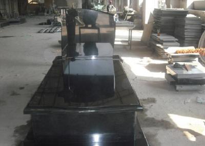 China Black Granite Memorial Headstones For Tombstone Polished Surface Finish for sale