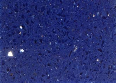 China Dark Blue Quartz Slab 93% Natural Quartz Stone Thickness Optional for sale