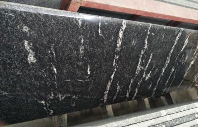 China Different Color Control Natural Stone Slabs Black Granite With White Vein Material for sale