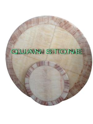 China Waterproof Marble Stone Countertops / Cultured Marble Vanity Tops For Restaurant for sale