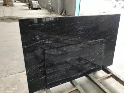 China High Strength Jet Black Solid Granite Worktops For Residental Appartment for sale