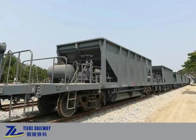 China 1000mm Meter Gauge Railway Ballast Hopper Wagon Pay Load 40T Capacity 25 Cubic Meters for sale