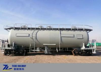 Chine 1425 mm Ciment en vrac Ciment wagon Ciment poudre Cisterne de chemin de fer Capacité 58m3 à vendre