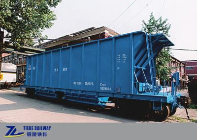 China Carros ferroviarios de la tolva del carbón del mineral carga pesada de la velocidad de 120 kilómetros por hora 70 toneladas en venta
