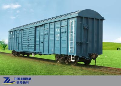 China Anti Corrosion Railway Train Car 70t 1435mm Gauge Box Railcar for sale