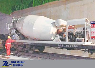 China 38t Load Concrete Mixer Railway Freight Wagon Rail Car 80km/H for sale