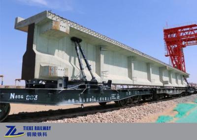 China Flat Rail Freight Car Carrying 85t Load Concrete Bridge Beam 50km/H for sale