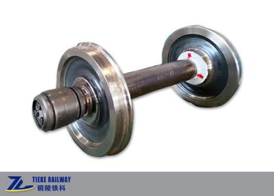 China Train Wheelset 860mm Forged Rail Wheel Axle Assembly 13t Axle Load KSR Approved for sale