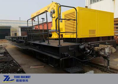 Chine Voiture de fret ferroviaire adaptée aux besoins du client 10t soulevant la disposition de TB de Crane Wagon 120km/H à vendre