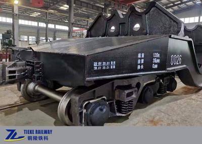 China 840mm Wheel Hot Metal Railroad Cars Handle Ladle 120t Pay Load Freight Train for sale
