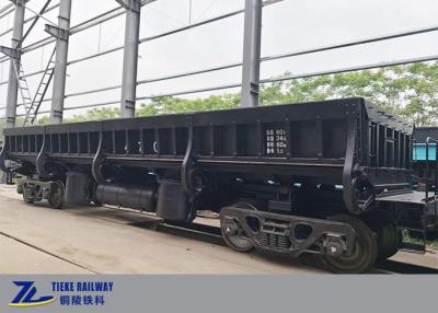 China 60t Load Rail Side Dump Train Coal Car Aggregates Crushed Stone Steel Slag for sale
