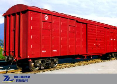 China 70t Load 8 Wheel Railway Box Wagon Car Train Arc Cover 120km/H corrosion resistant for sale