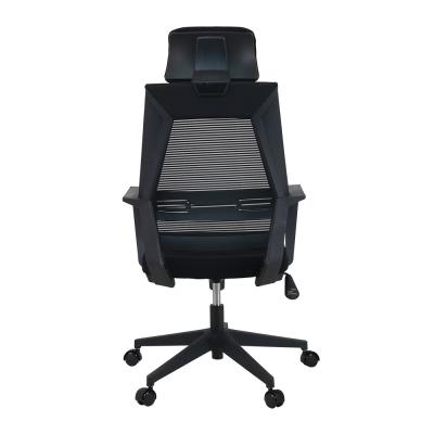 China Ergo Smooth Lumbar Support Chair Black Red High Back Mesh Office Chair With Nylon Base for sale