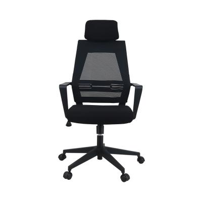 China Swivel Ergo Smooth Mesh Seat Office Chair Black Nylon Castor for sale