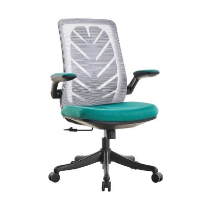 China Aluminum Tall Adjustable Office Chair Mid Back Mesh Ergonomic Computer Chair for sale