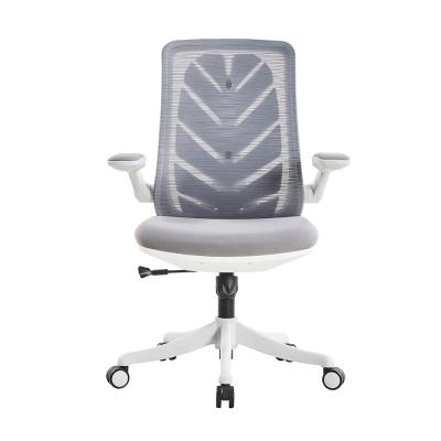China Ergonomic Mesh Office Chair With Headrest Grey Ergonomic Desk Chair for sale