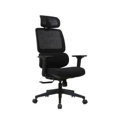 China ANSI Lumbar Support Chair Headrest Armrest Adjustable Swivel Office Chair for sale