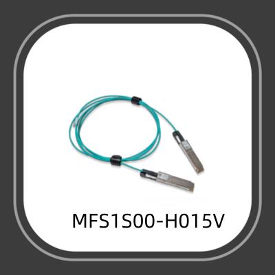 Chine câble à fibres optiques actif du câble MFS1S00-H015V de fibre de 200G 15m QSFP56 Aoc à vendre