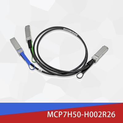 中国 MCP7H50-H002R26 Infiniband Cable 200Gb/s to 2x100Gb/s 2.0m 26AWG 販売のため