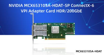 Chine MCX653105A-HDAT-SP Mellanox Card ConnectX®-6 InfiniBand / VPI Adapter HDR IB 200Gb/S 200GbE à vendre