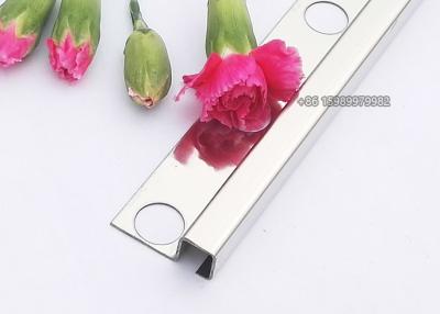 China Mirror Effect Stainless Steel Tile Trim with 8mm / 10mm square edge for sale