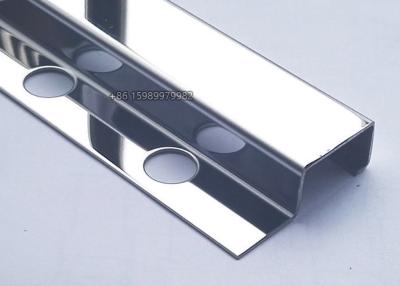 China 8K Mirror External Stainless Steel Tile Trim Brushed Antiscratch for sale