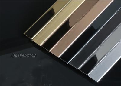 Chine Profil de bordage de galvanoplastie d'acier inoxydable Bunnings T pour la séparation de mur à vendre