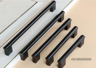 China SUS316 Black Stainless Steel Handles For Kitchen Cabinets Matt Finished for sale