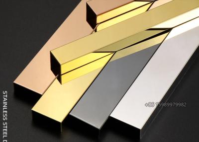 China Electroplating Stainless Steel U Profile , U Moulding Trim SUS316 Material Anodized for sale