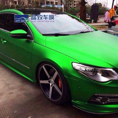 Китай Оптовый Calendared автомобиль изумрудной штейновой сатинировки металла жемчуга металлический создавая программу-оболочку винил продается